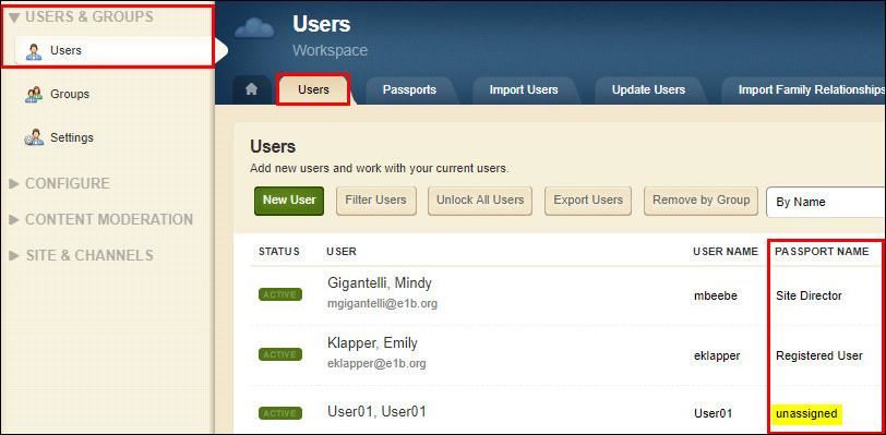 Users View 