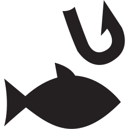 Icon of hook and fish